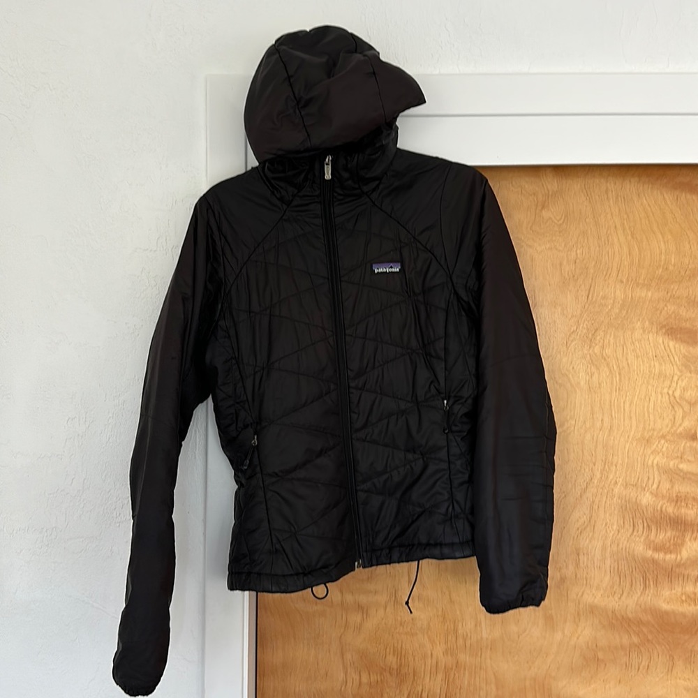Women’s S Black Patagonia Micro Puff Jacket w/Hood